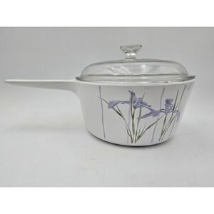 Corning Ware Corelle Shadow Iris  1.5L Saucepan S-1.5-B with pyrex Glass Lid